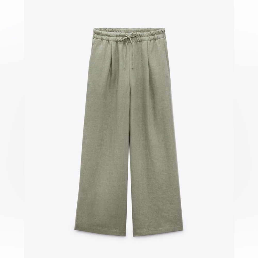 Zara | PALAZZO LINEN Pants